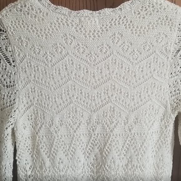 RARE Cat & Jack Cream Crochet Lace Dress - Picture 7 of 14